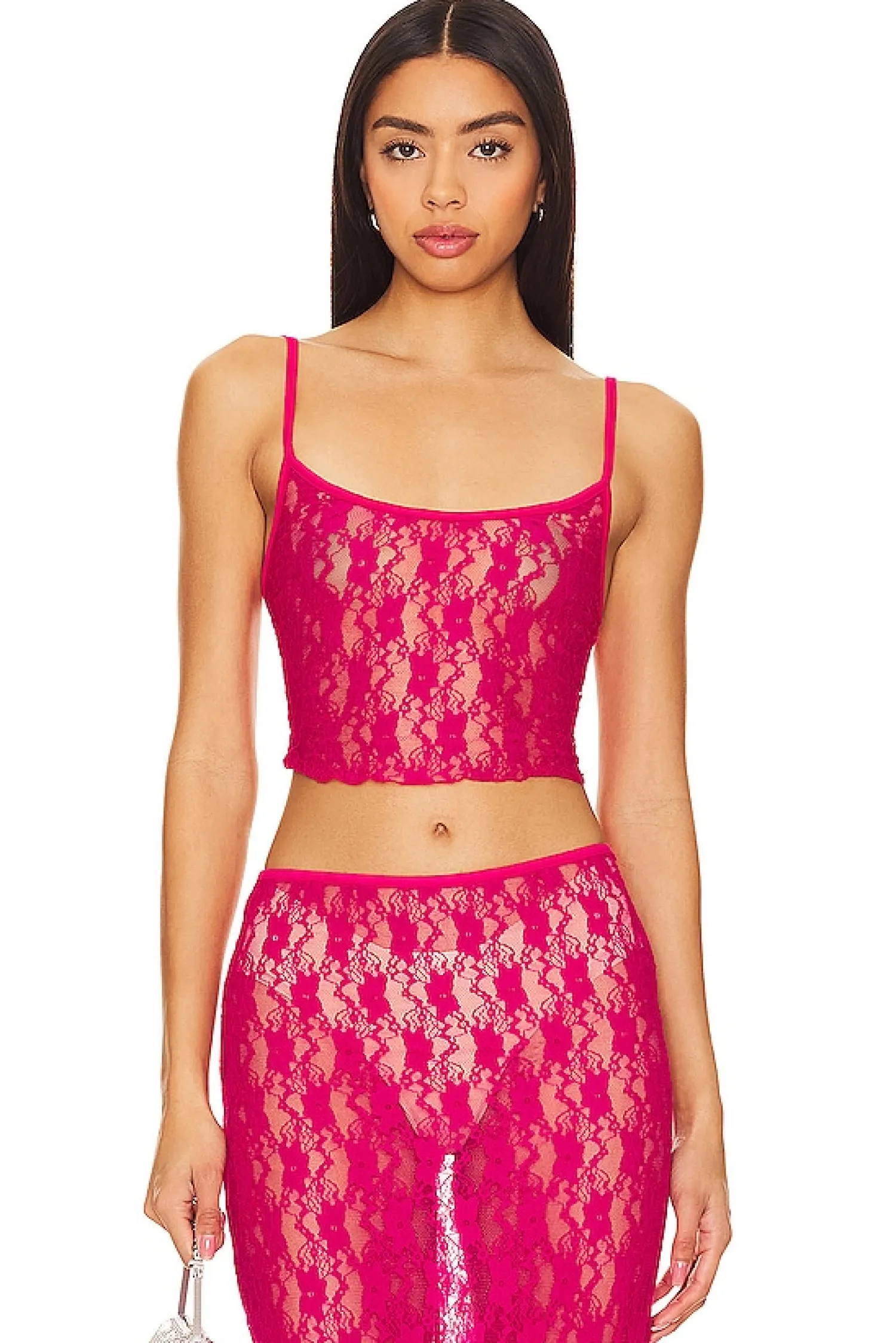 Women Lovers and Friends Matching Sets>Lia Sheer Tank Top