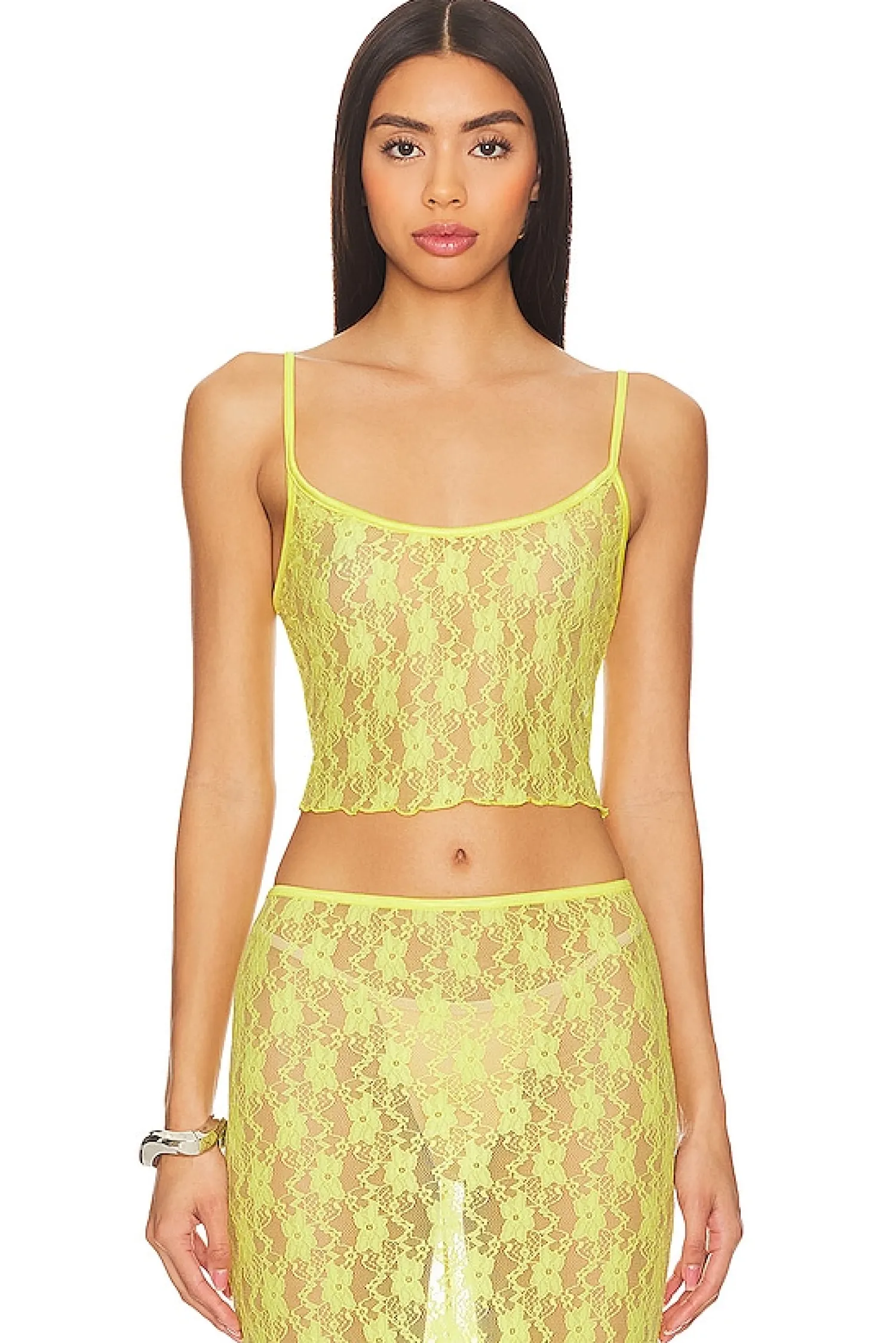 Women Lovers and Friends Matching Sets>Lia Sheer Tank Top