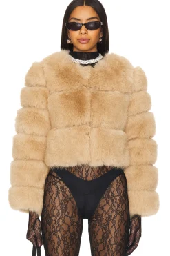 Women Line & Dot Jackets & Coats>Liana Faux Fur Jacket