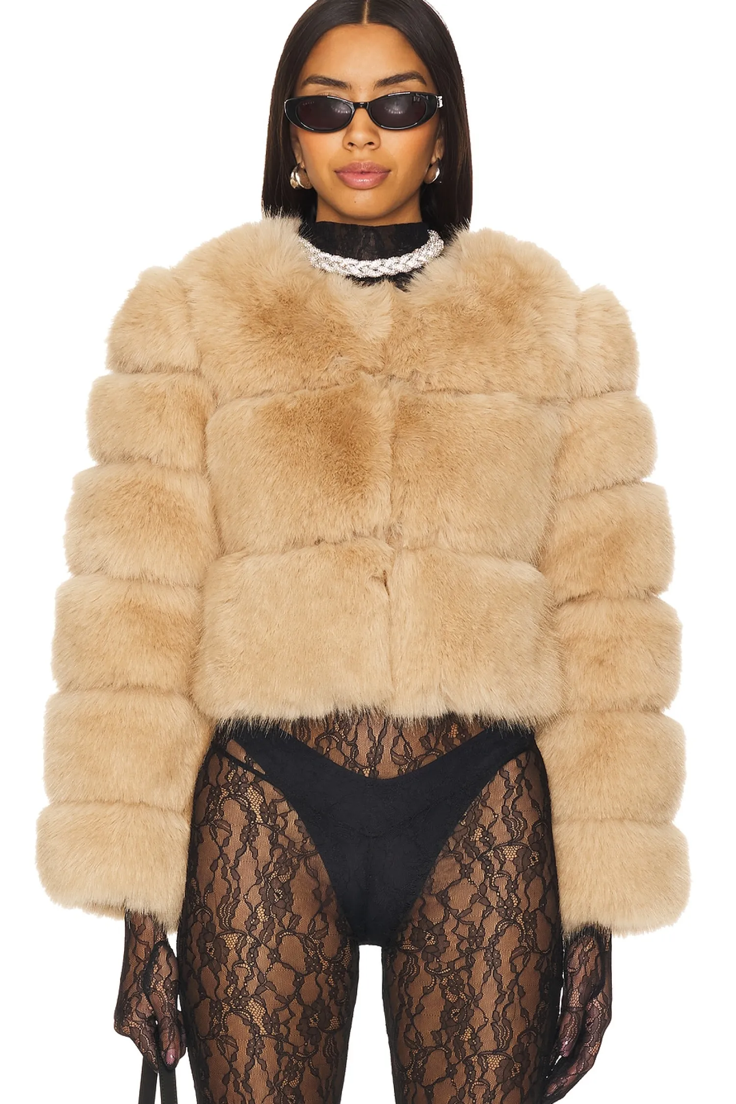 Women Line & Dot Jackets & Coats>Liana Faux Fur Jacket