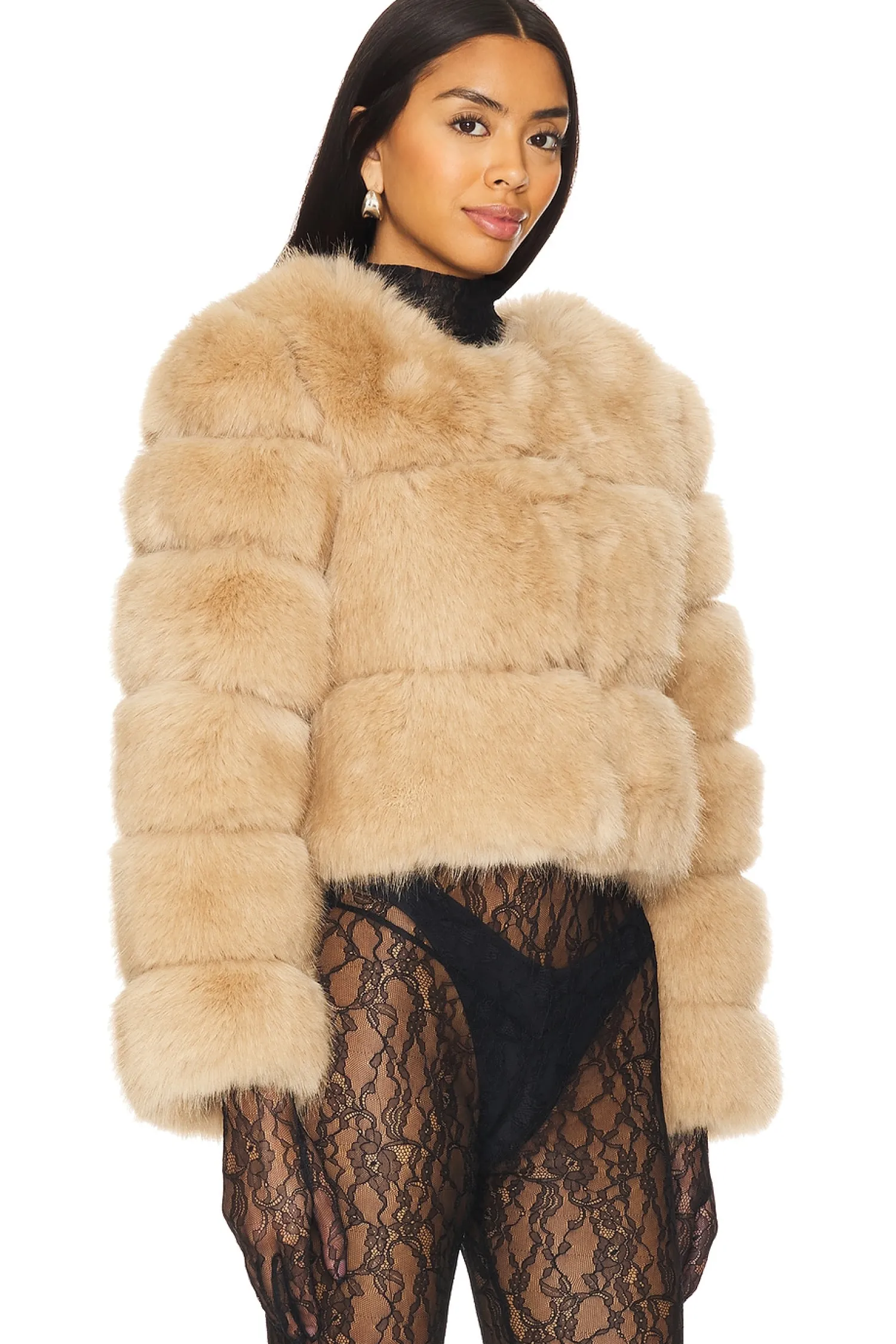 Women Line & Dot Jackets & Coats>Liana Faux Fur Jacket
