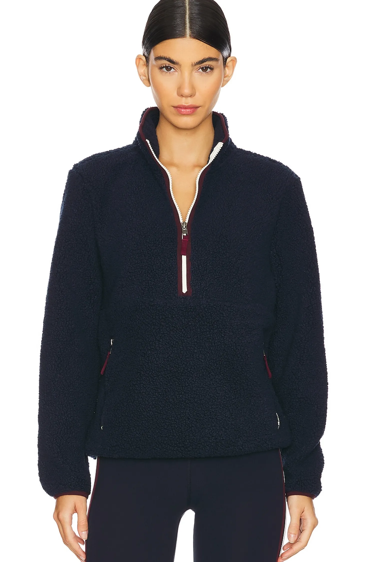 Women Splits59 Loungewear>Libby Sherpa Half Zip Sweatshirt