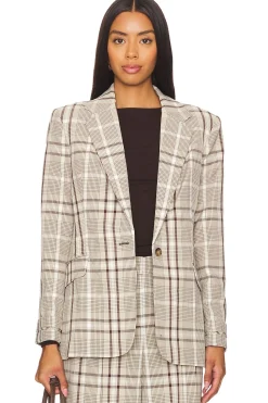 Women SIMKHAI Jackets & Coats>Lillie Peak Lapel Single Breasted Blazer