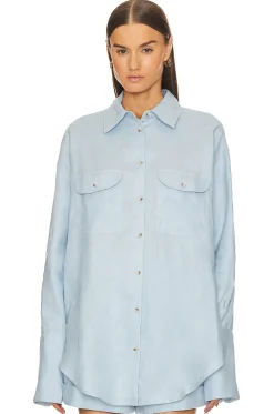 Women Helsa Matching Sets>Linen Button Down Shirt
