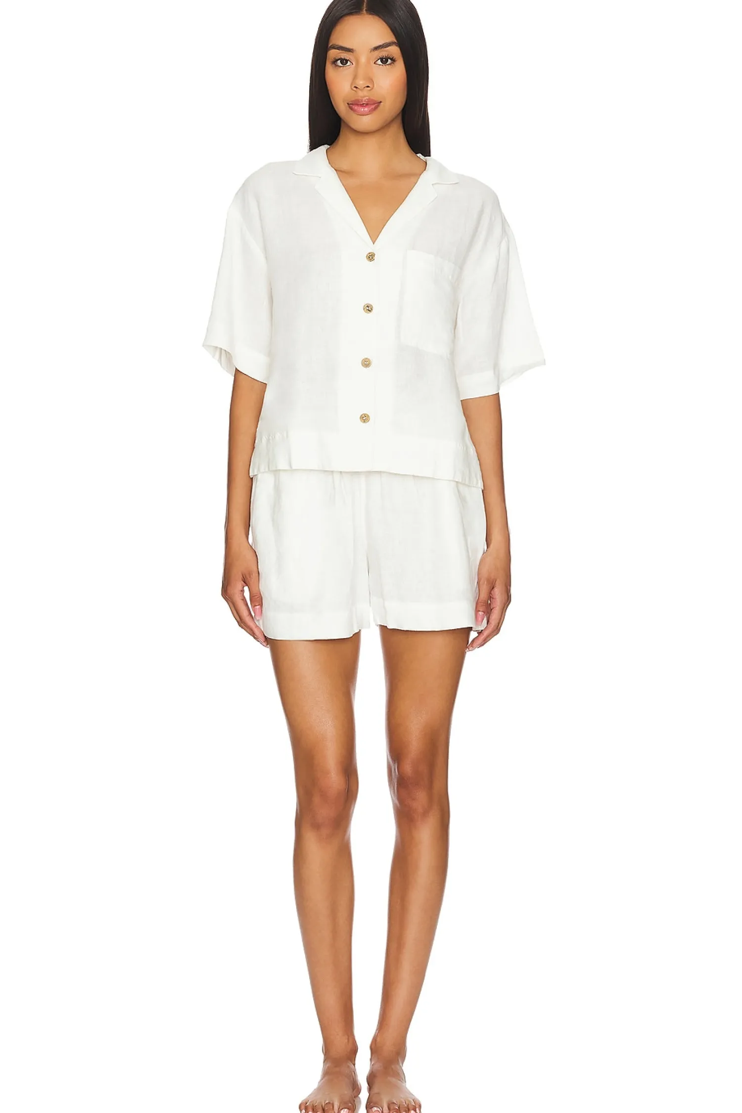 Women eberjey Lingerie & Sleepwear>Linen Short Set