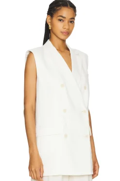 Women Theory Jackets & Coats>Linen Vest