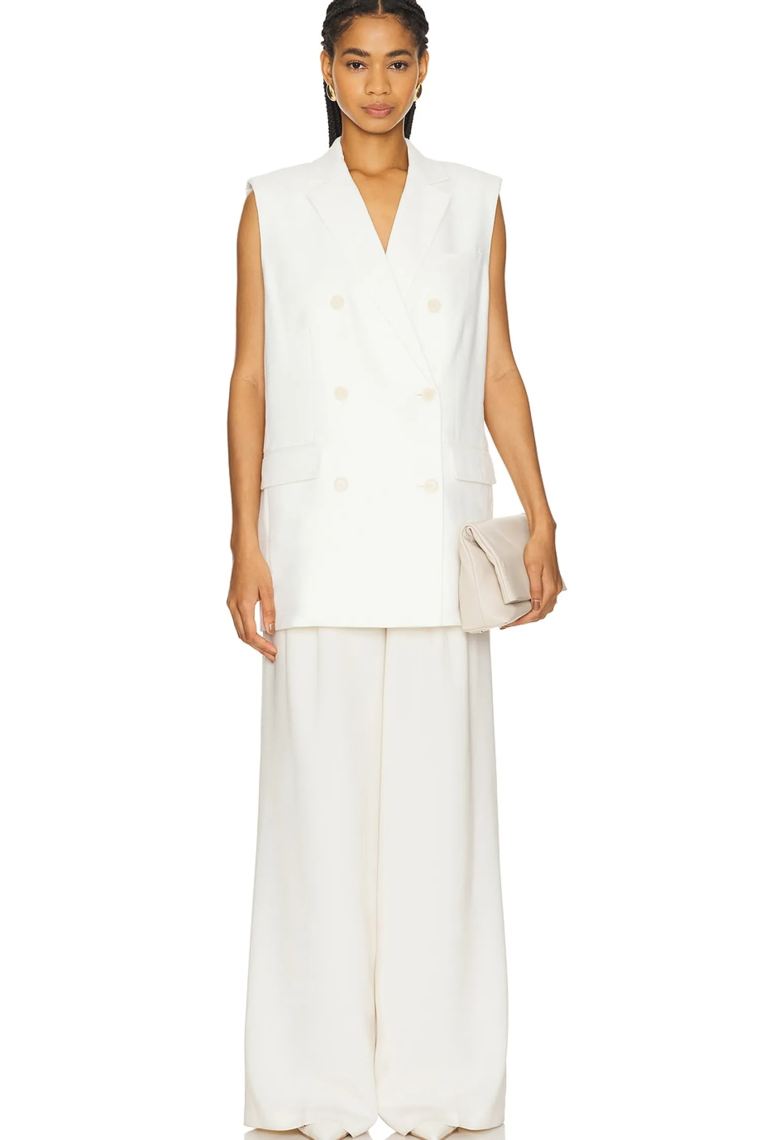 Women Theory Jackets & Coats>Linen Vest