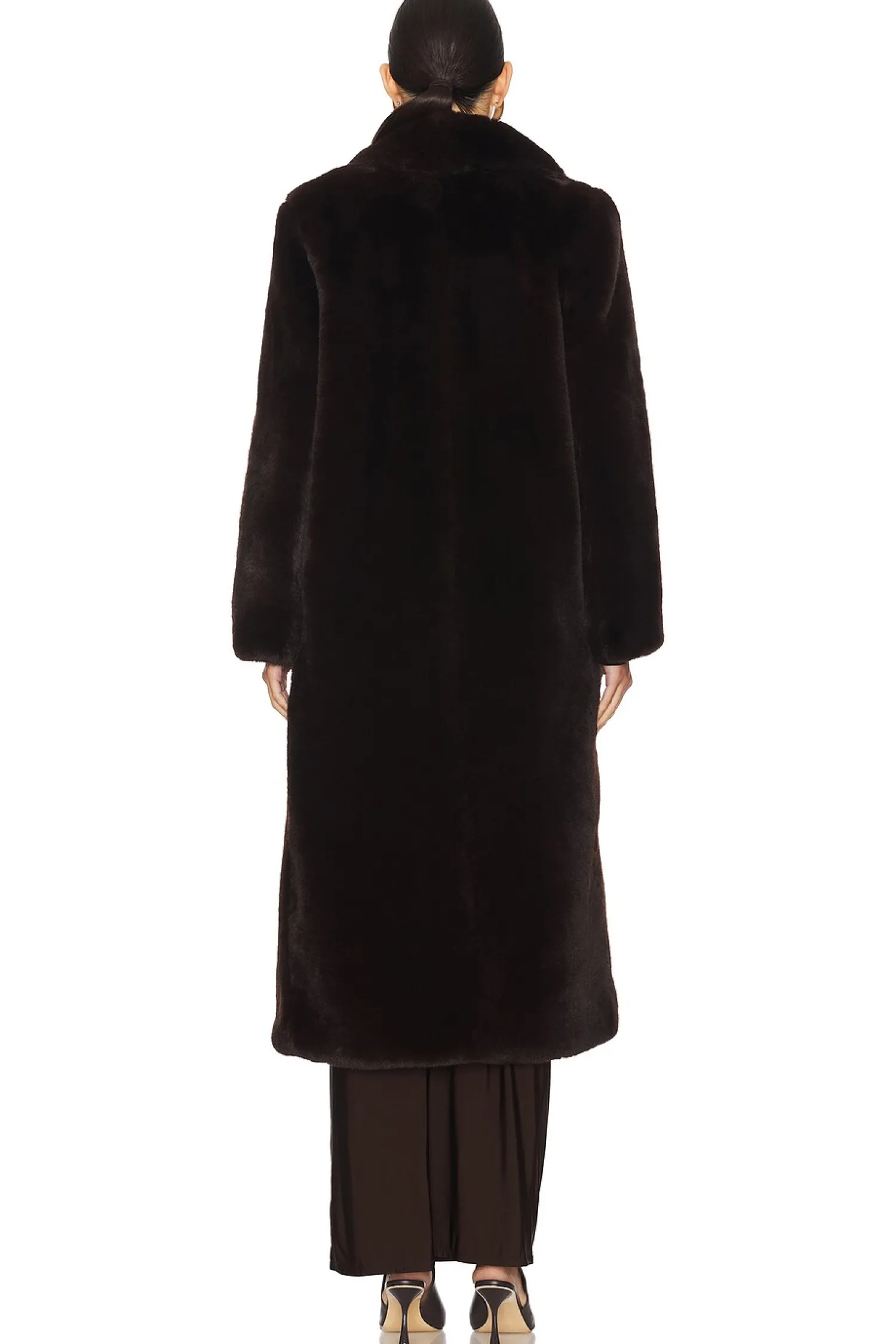 Women L'AGENCE Jackets & Coats>Lizbeth Long Faux Fur Jacket