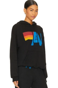 Women Aviator Nation Loungewear>Logo Pullover Hoodie