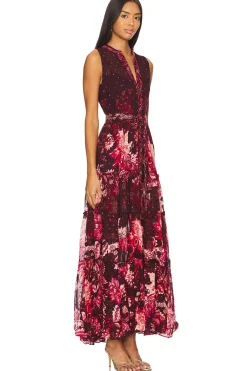 Women HEMANT AND NANDITA Dresses>Long Dress With Tie Up Belt