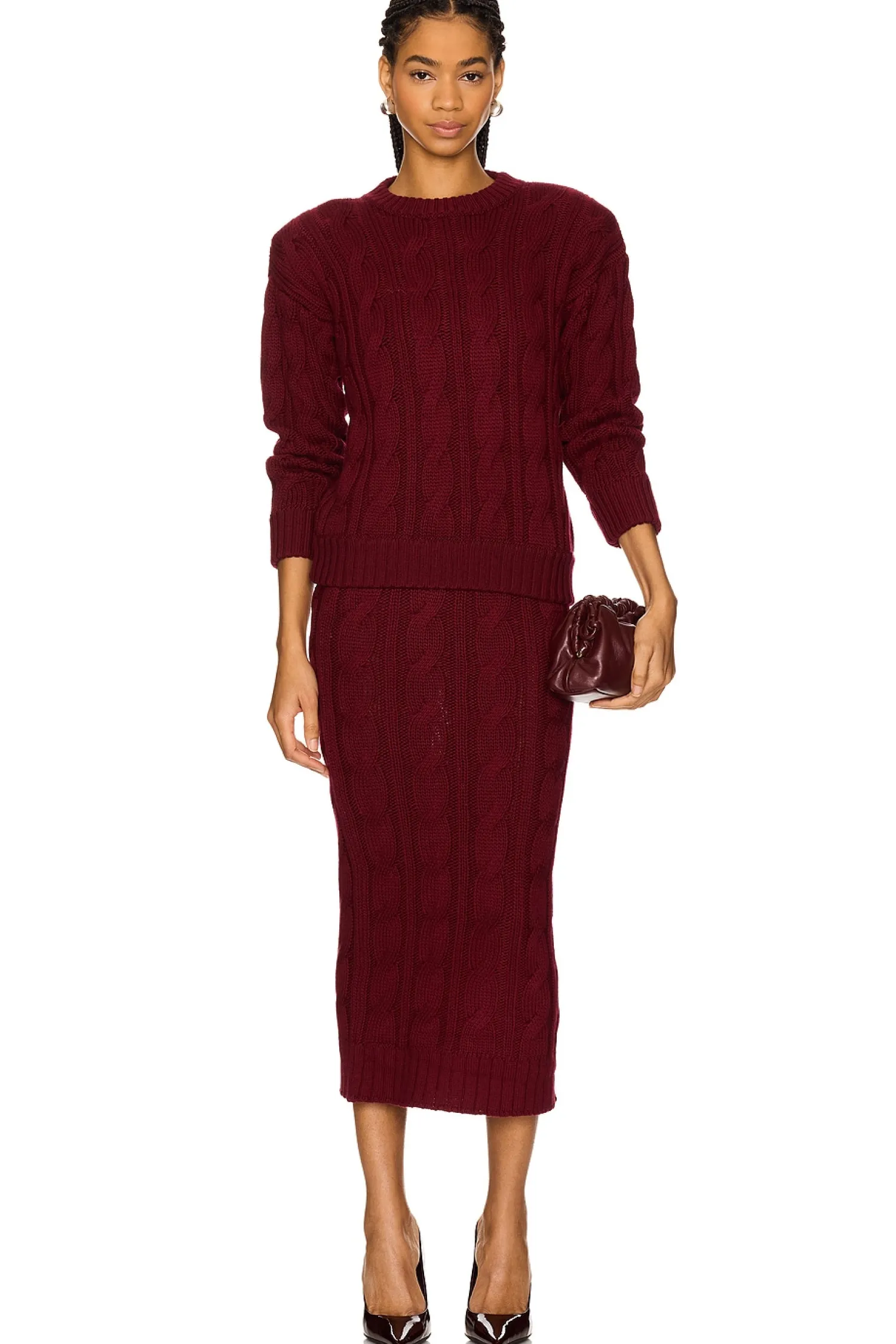 Women Rowen Rose Matching Sets>Long Knit Skirt