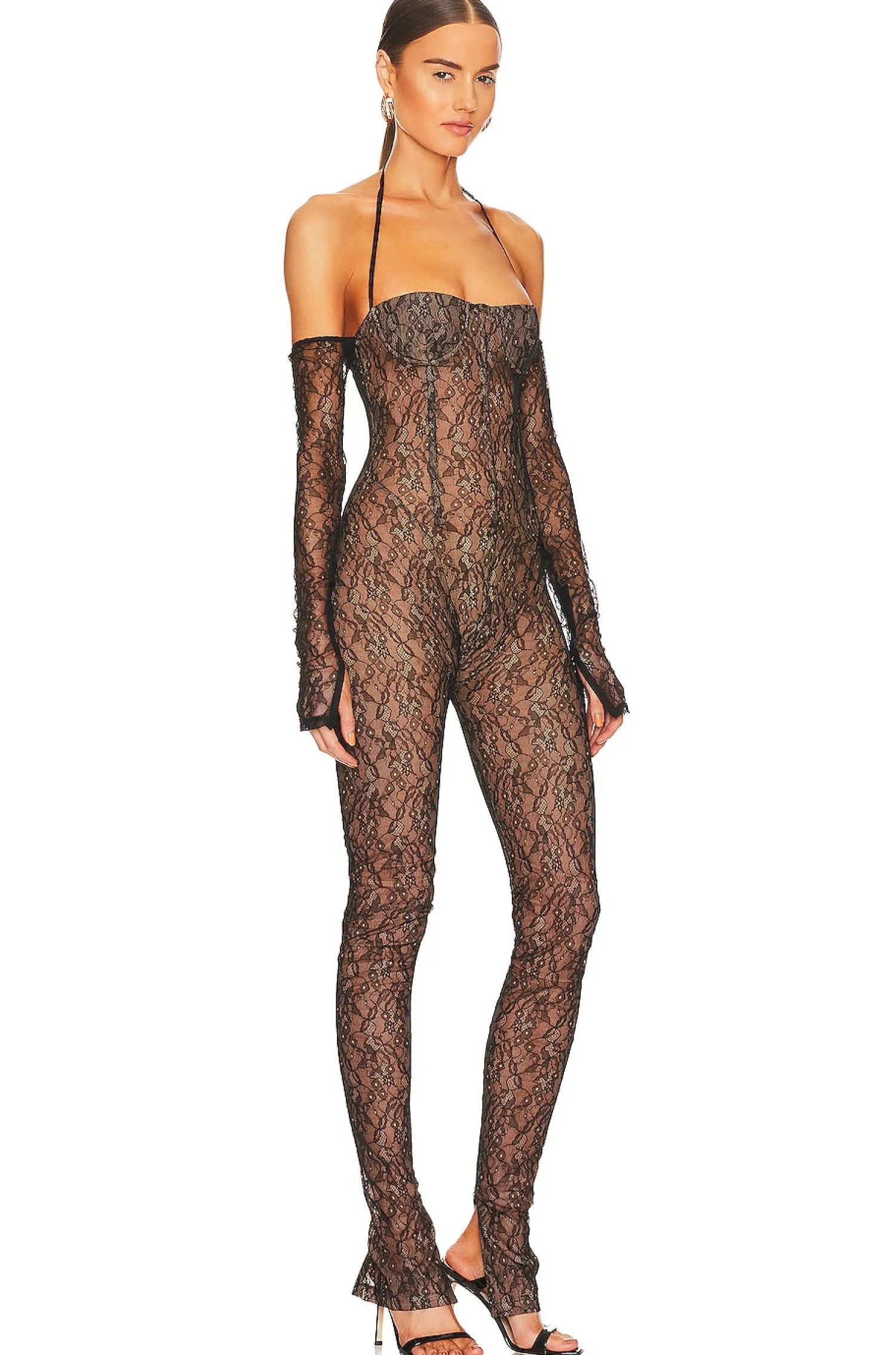 Women LaQuan Smith Jumpsuits>Long Sleeve Jumpsuit