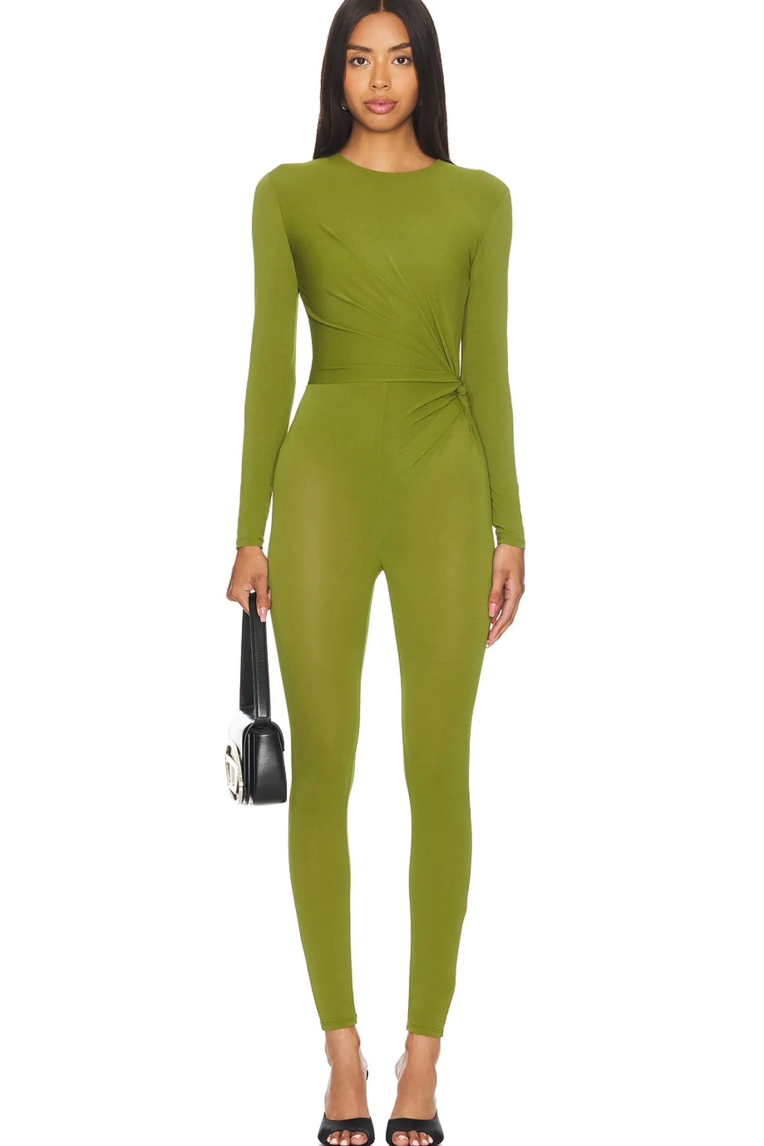Women Alex Perry Jumpsuits>Long Sleeve Twist Catsuit