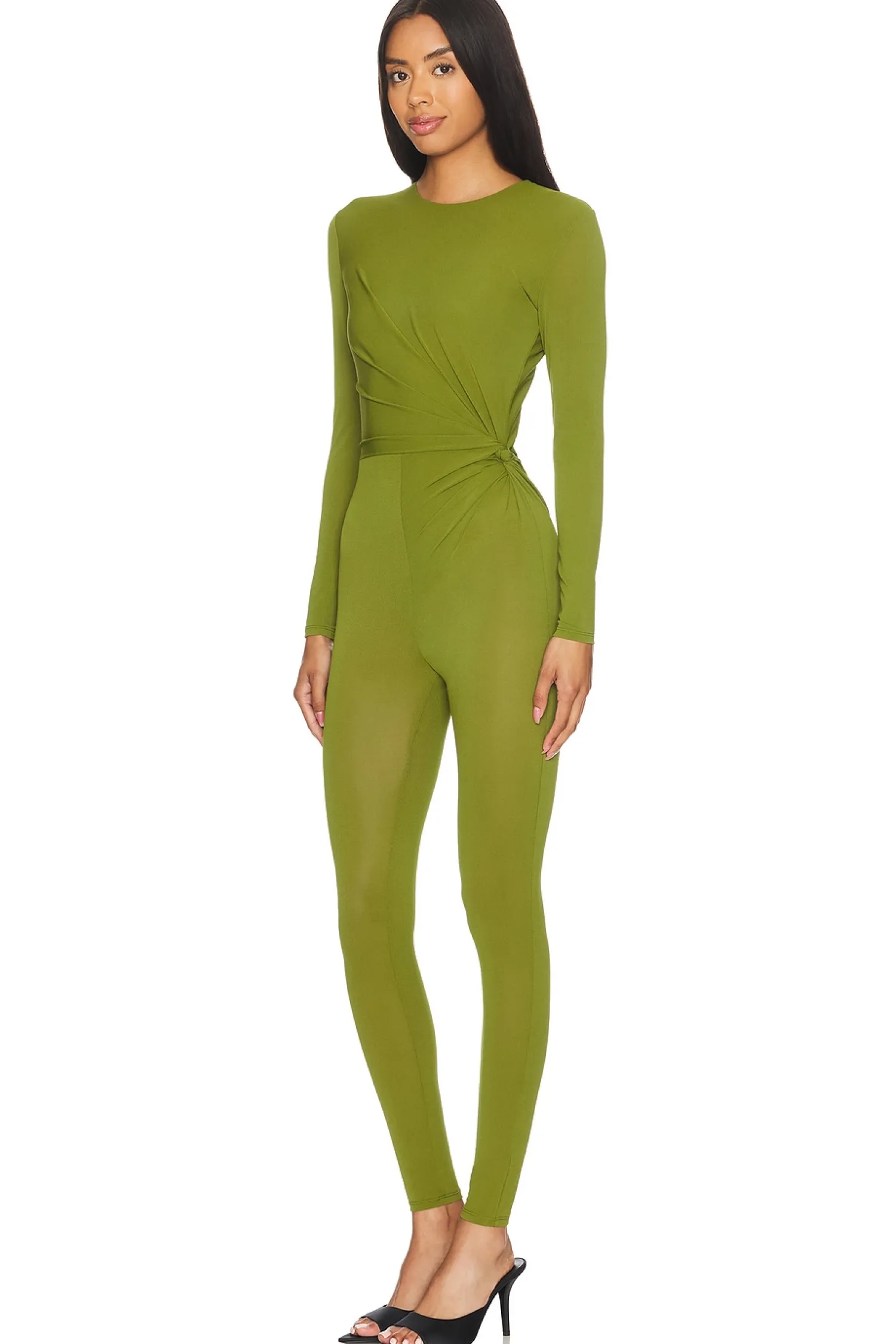 Women Alex Perry Jumpsuits>Long Sleeve Twist Catsuit