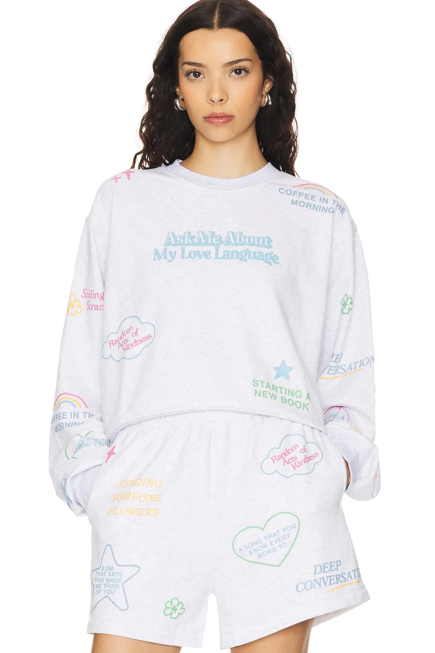 Women The Mayfair Group Loungewear>Love Languages Crewneck