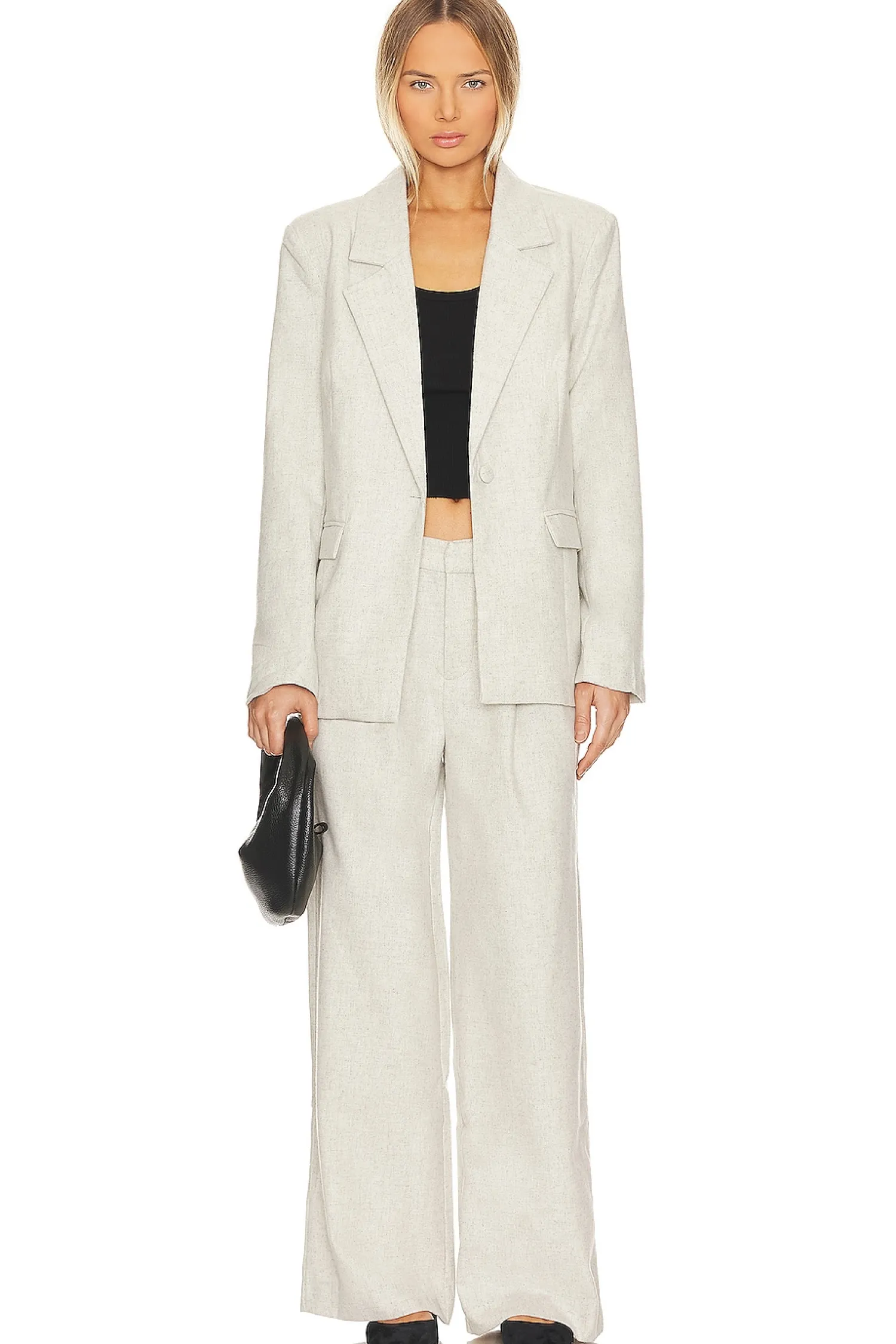 Women WeWoreWhat Pants|Matching Sets>Low Rise Wool Trousers