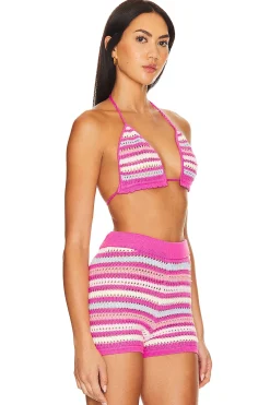 Women Lovers and Friends Matching Sets>Lucia Crochet Bra