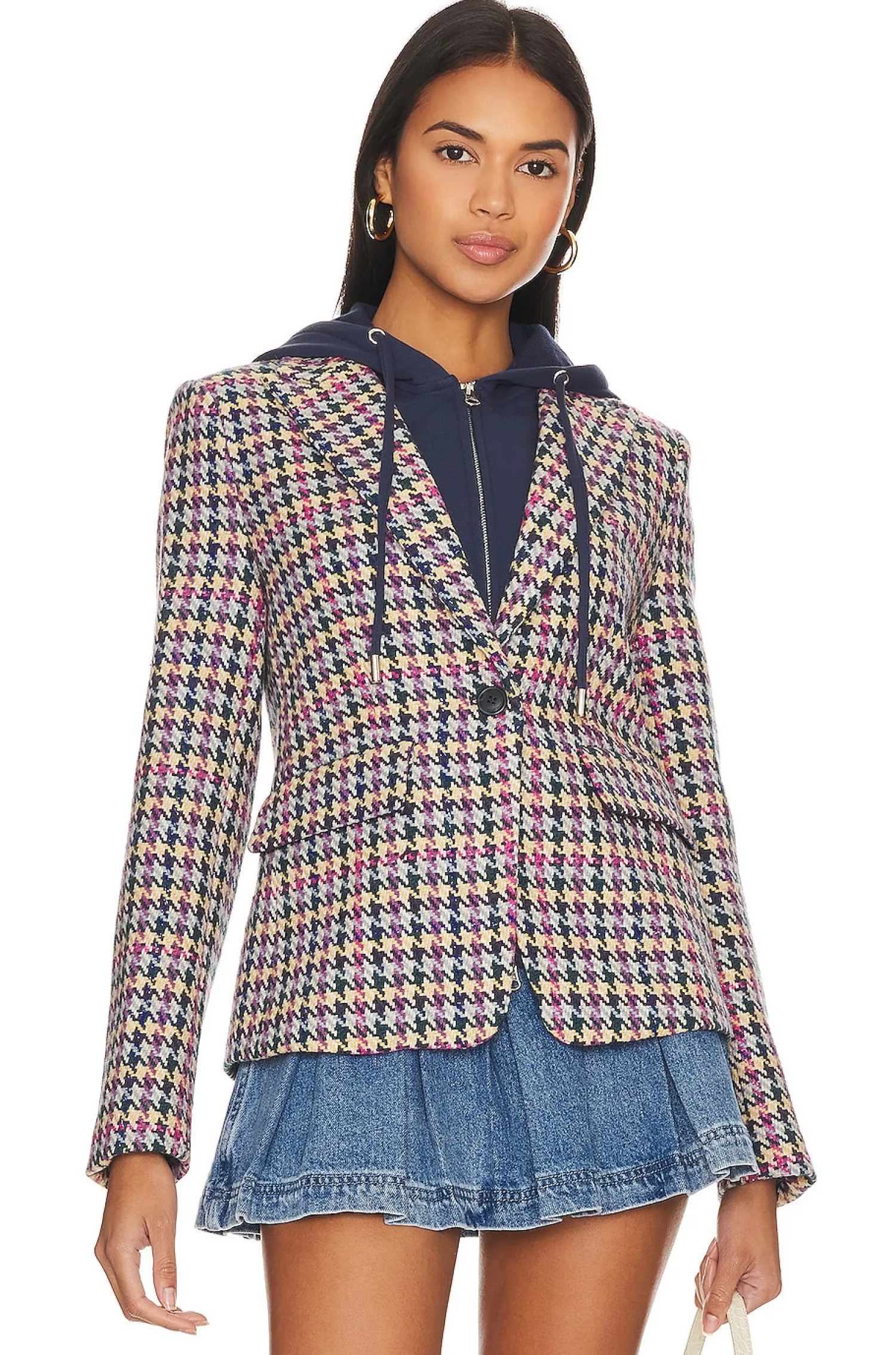 Women Central Park West Jackets & Coats>Lucia Multi Houndstooth Jacket