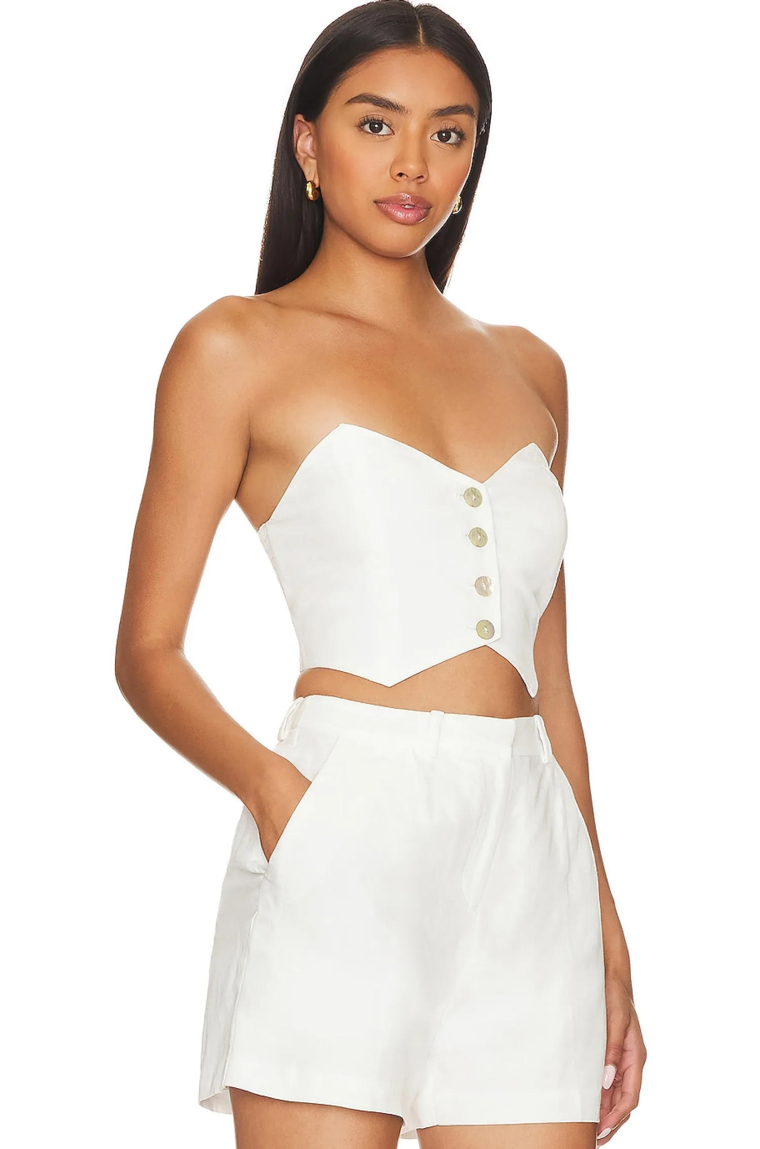 Women Amanda Uprichard Matching Sets>Lucien Top