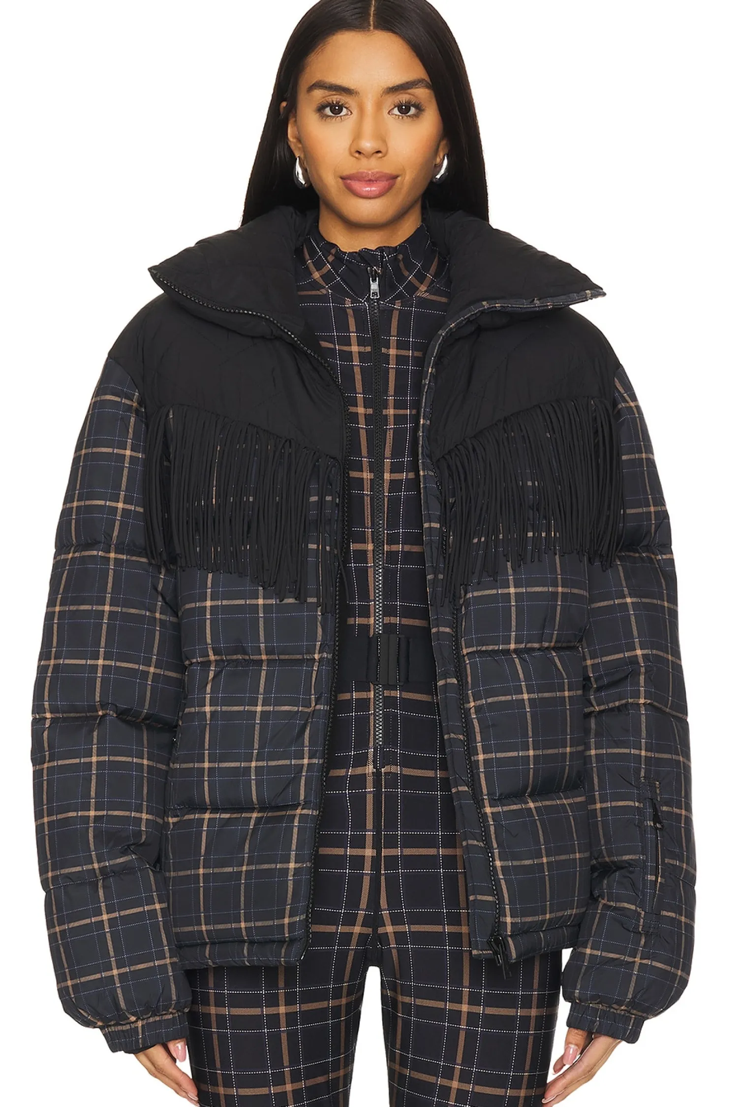 Women THE UPSIDE Jackets & Coats>Lumiere Fox Puffer Jacket