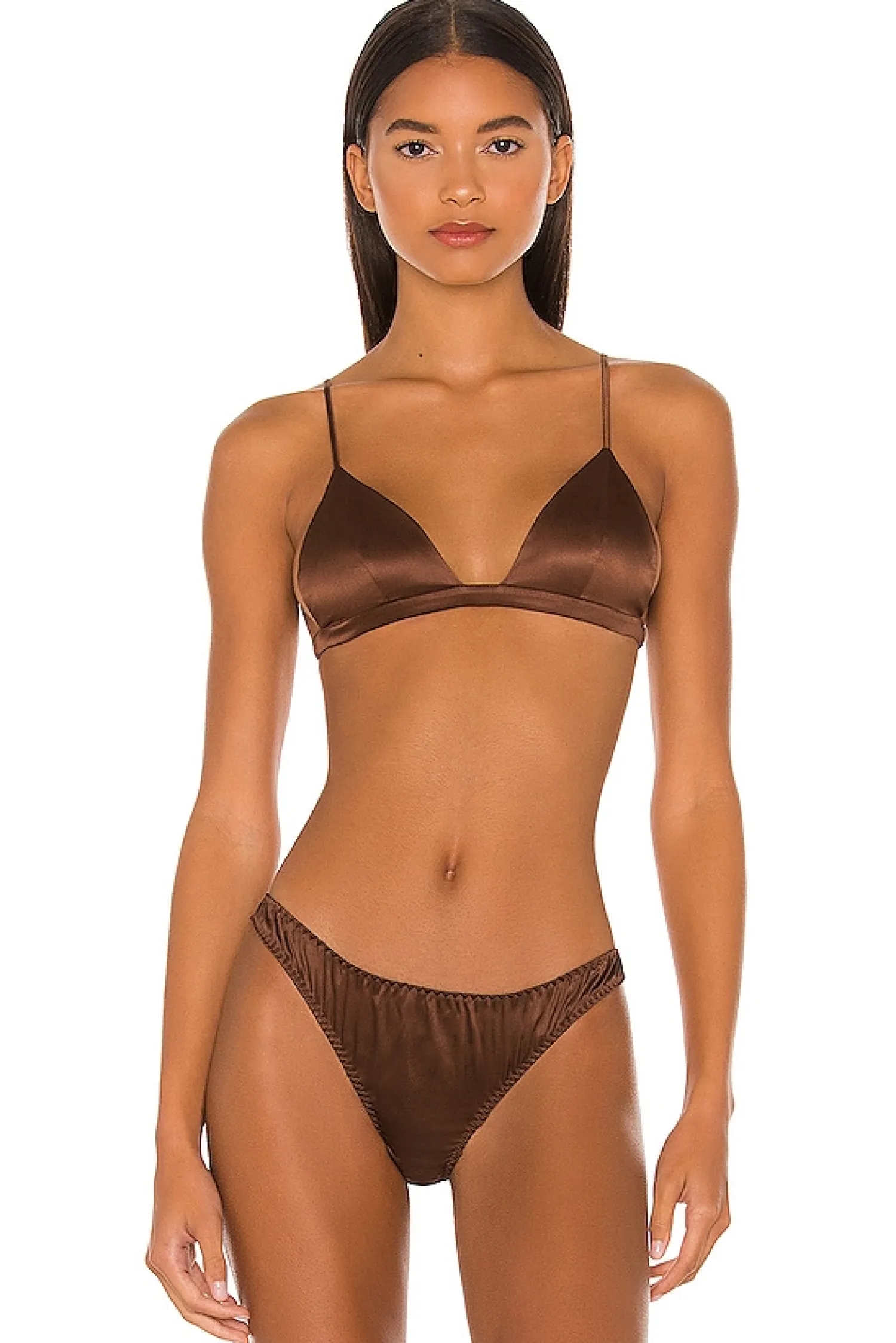 Women fleur du mal Lingerie & Sleepwear>Luxe Silk Triangle Bra