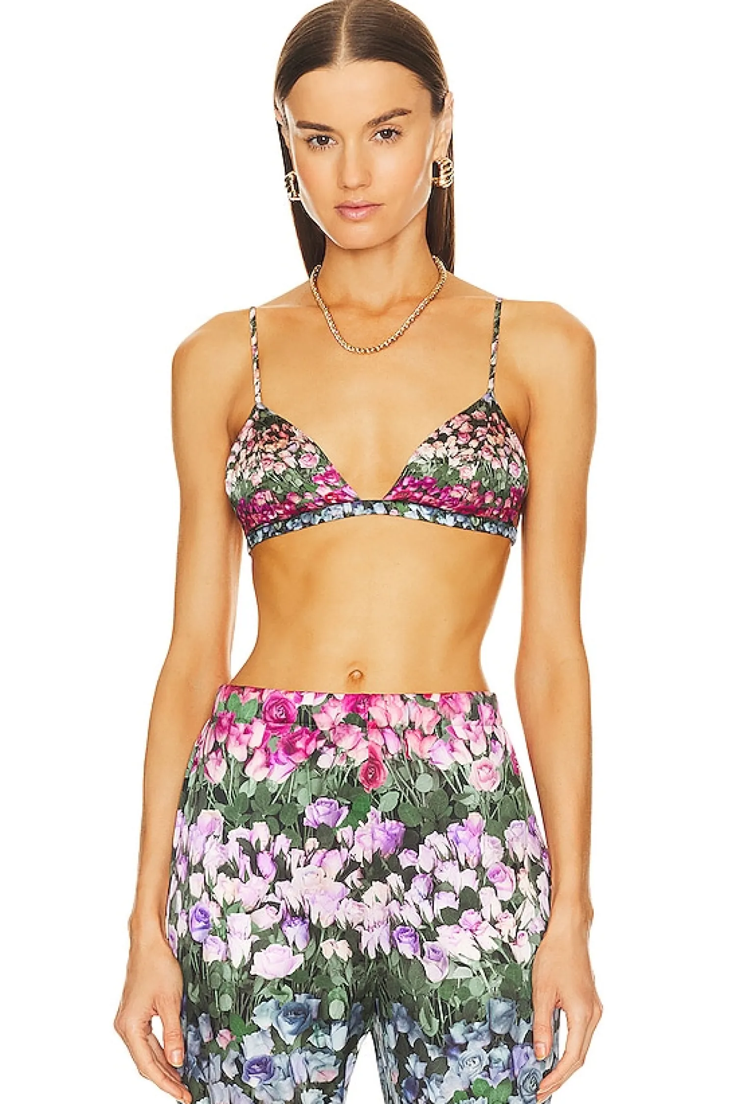 Women fleur du mal Lingerie & Sleepwear>Luxe Silk Triangle Bra