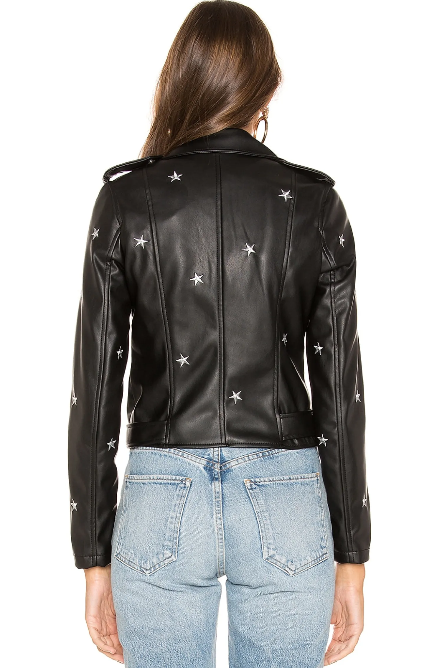 Women superdown Jackets & Coats>Lydia Embroidered Moto Jacket