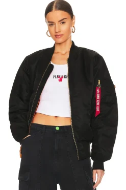 Women ALPHA INDUSTRIES Jackets & Coats>MA-1 Blood Chit Bomber