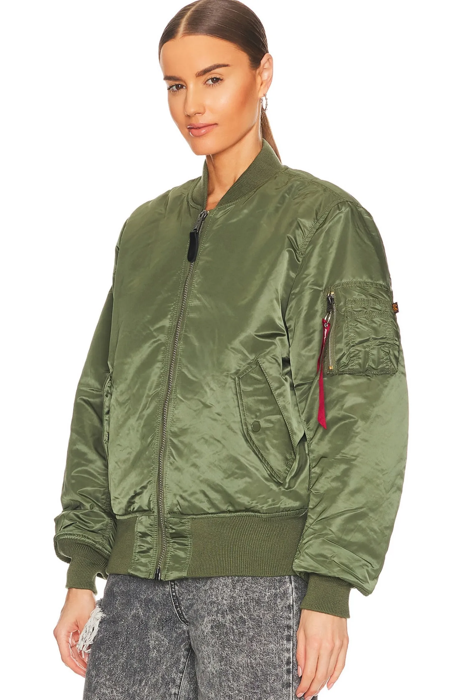 Women ALPHA INDUSTRIES Jackets & Coats>MA-1 Blood Chit Bomber Jacket