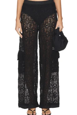 Women Agua Bendita Pants>Maca Cargo Knotted Pants