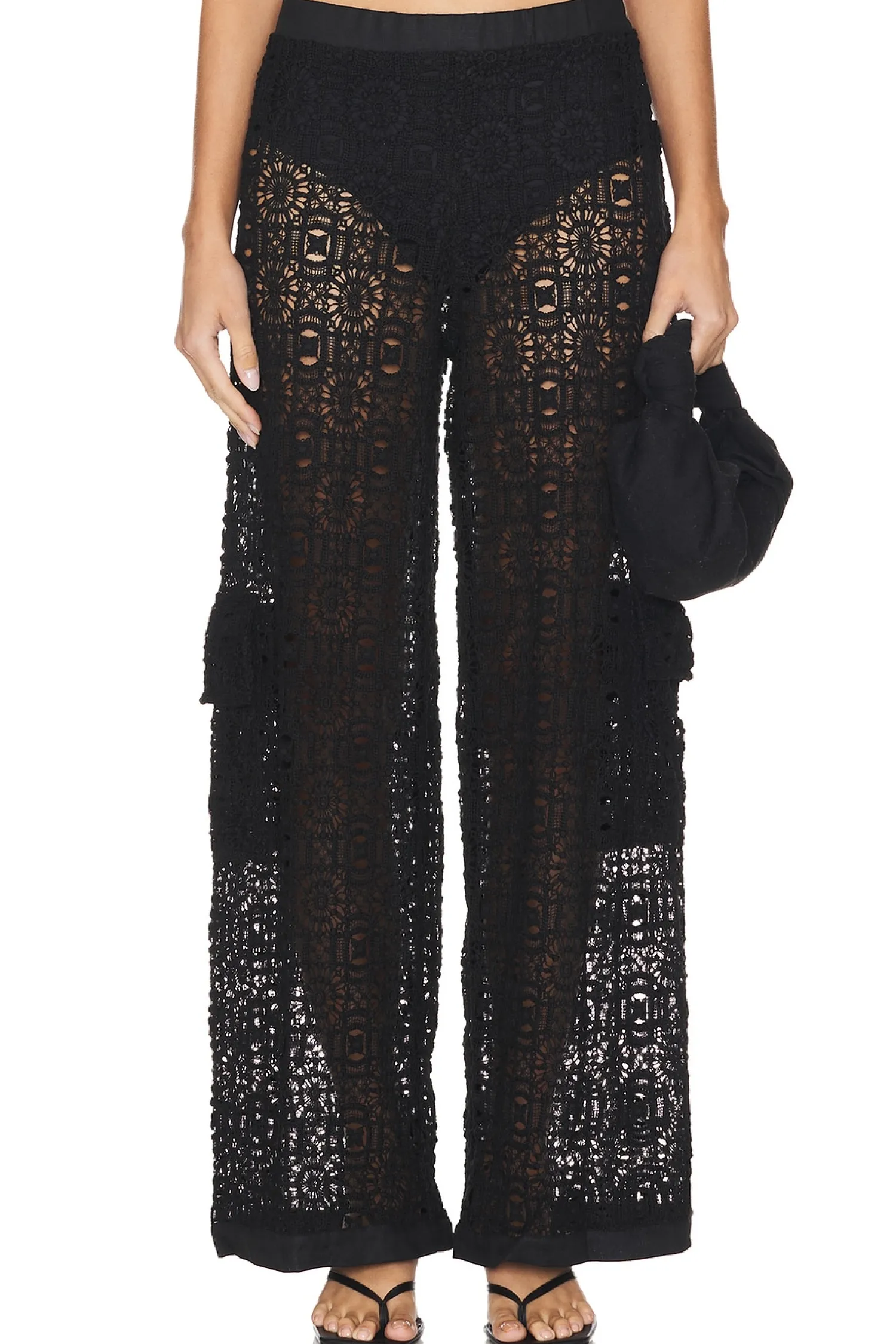 Women Agua Bendita Pants>Maca Cargo Knotted Pants