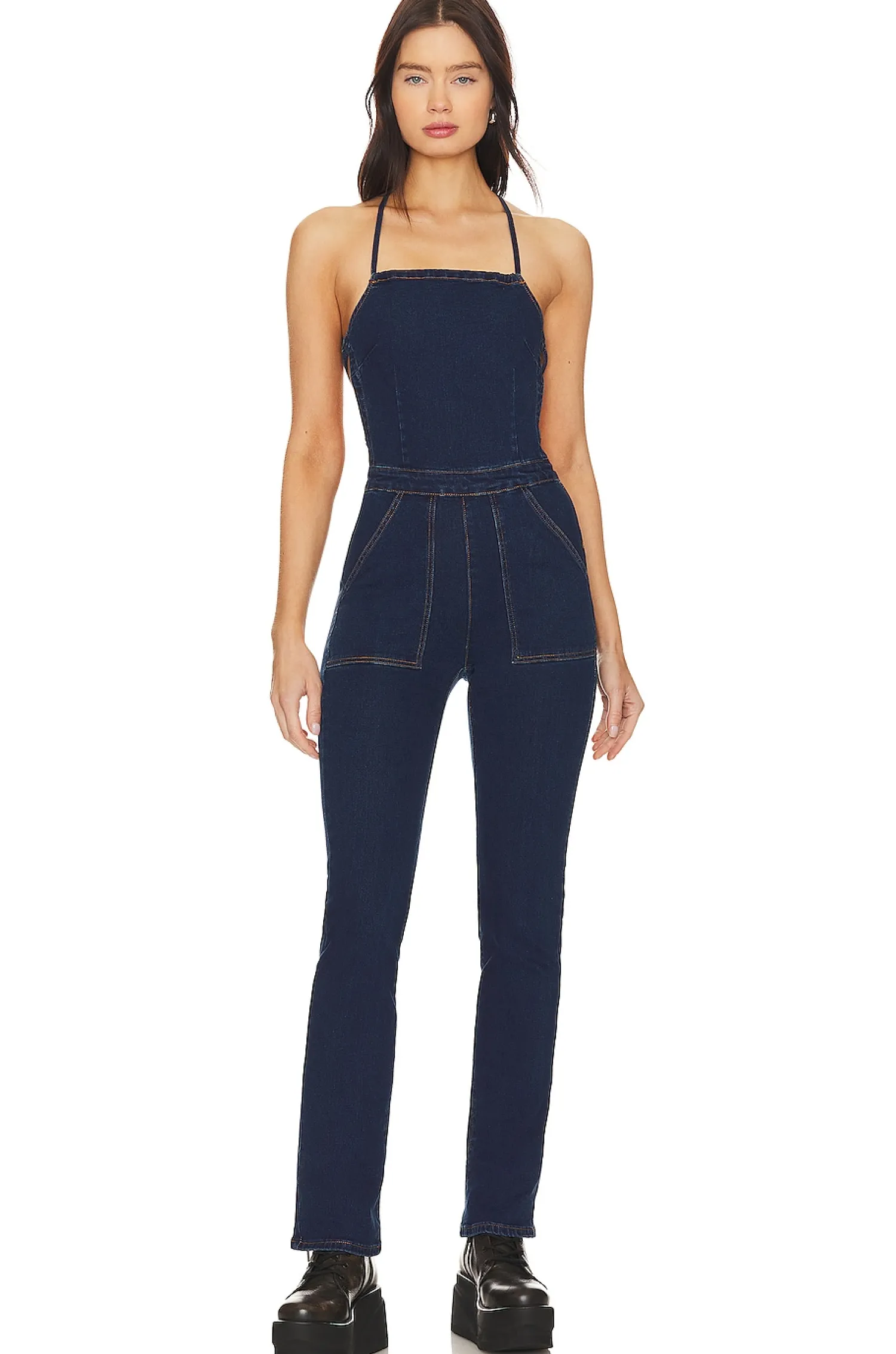 Women superdown Jumpsuits>Macey Denim Jumpsuit