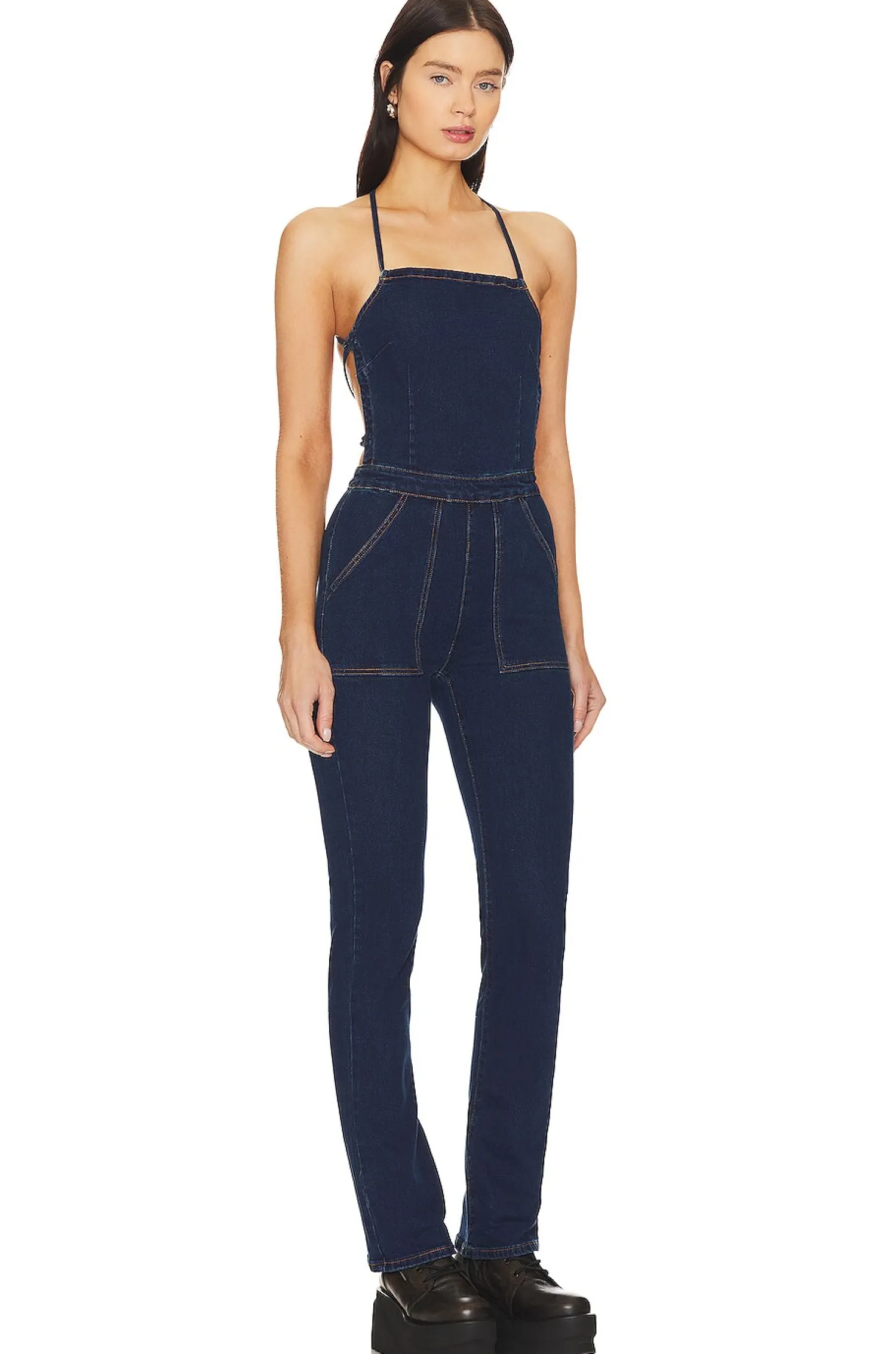 Women superdown Jumpsuits>Macey Denim Jumpsuit