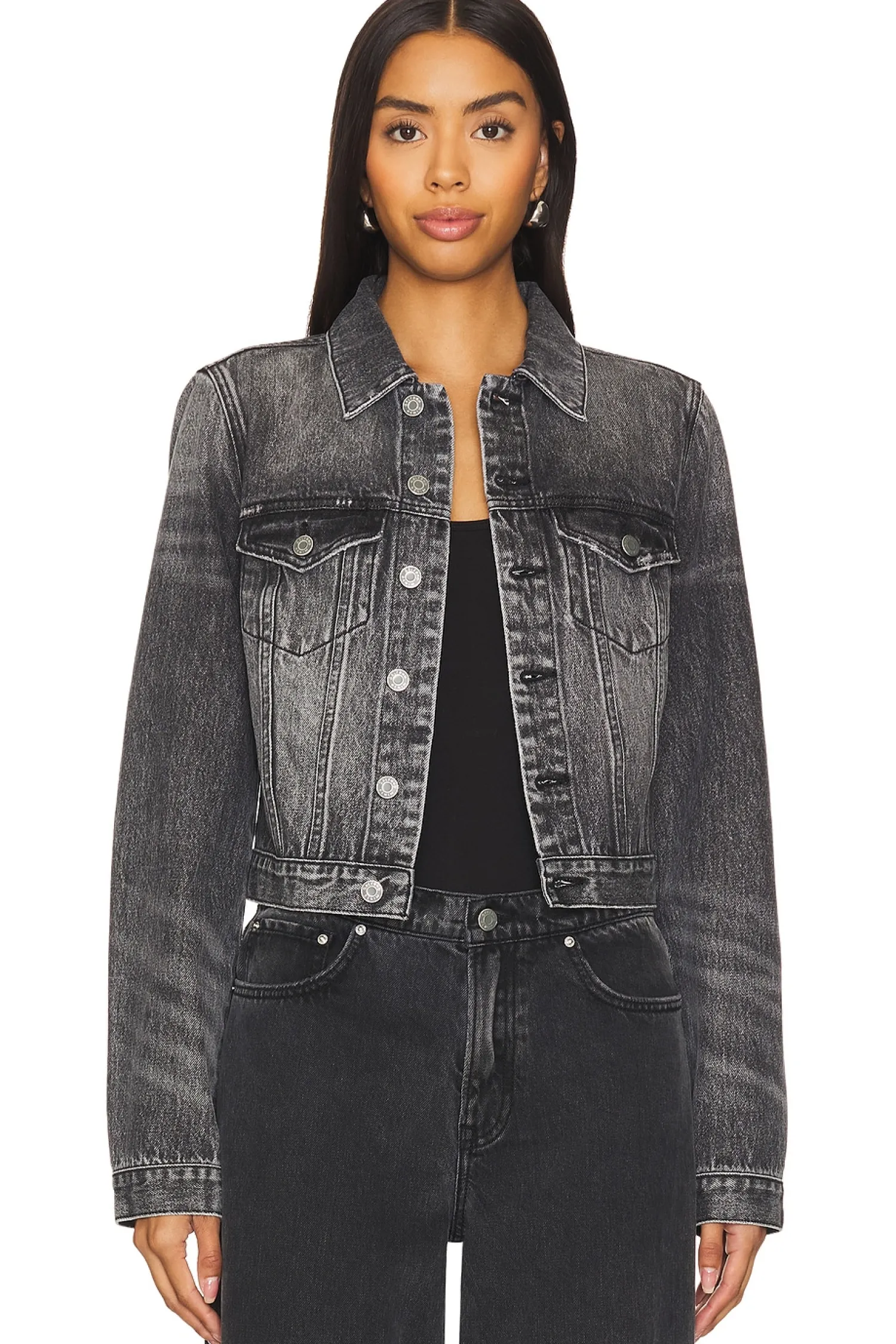 Women GRLFRND Jackets & Coats>Maeve Fitted Denim Jacket