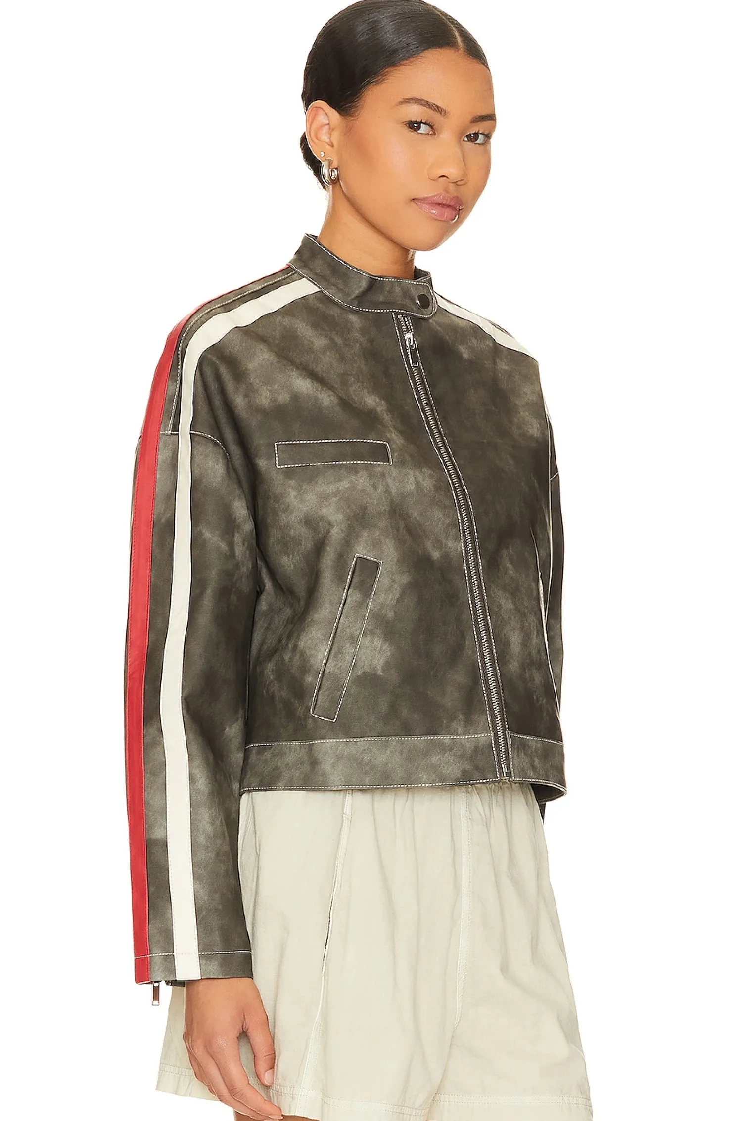 Women superdown Jackets & Coats>Mandi Faux Leather Moto Jacket