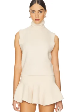 Women Susana Monaco Matching Sets>Mapache Mock Neck Vest