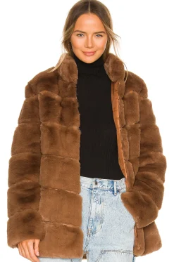 Women LAMARQUE Jackets & Coats>Maren Faux Fur Jacket