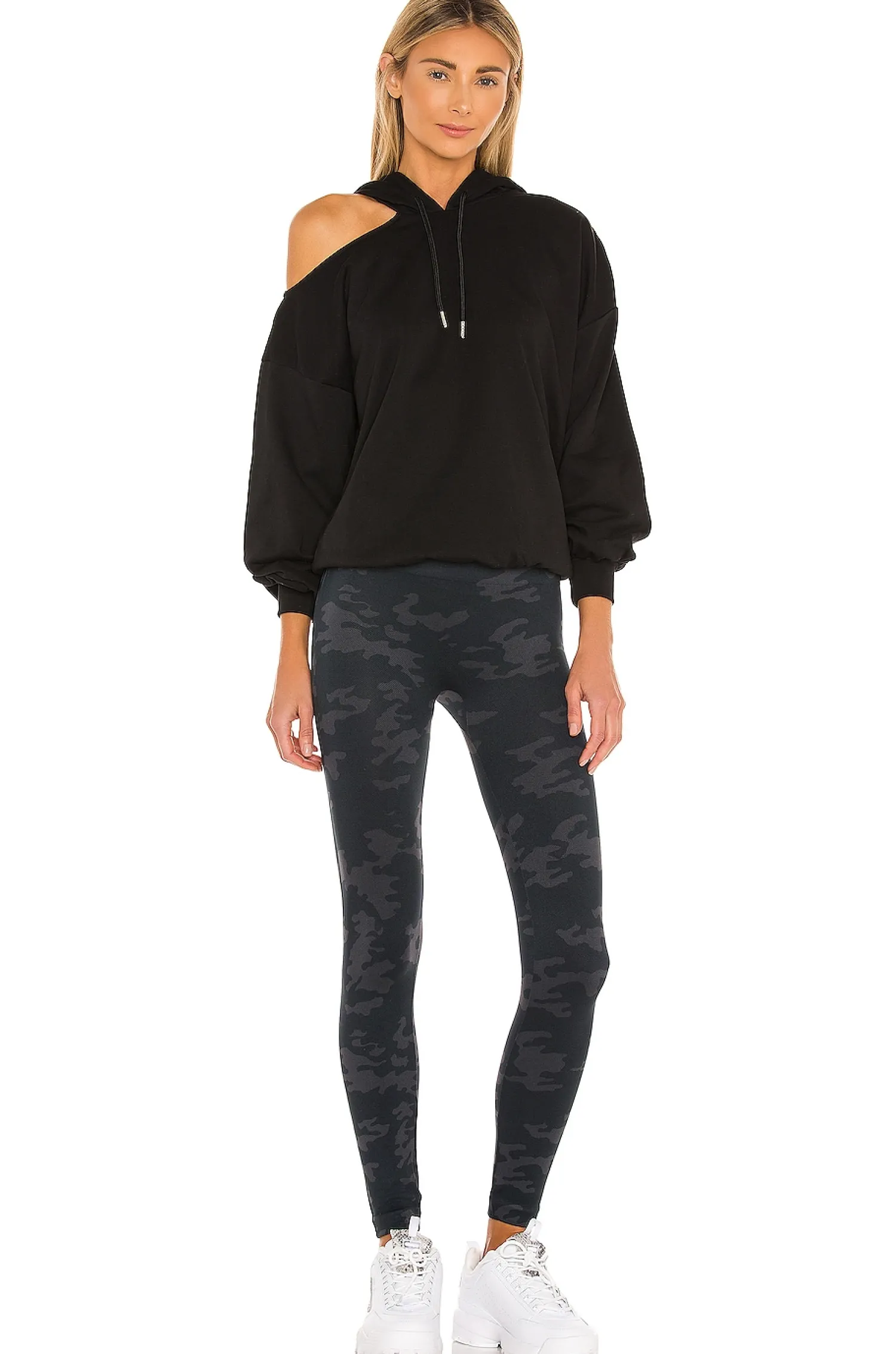 Women superdown Loungewear>Marine Cut Out Hoodie