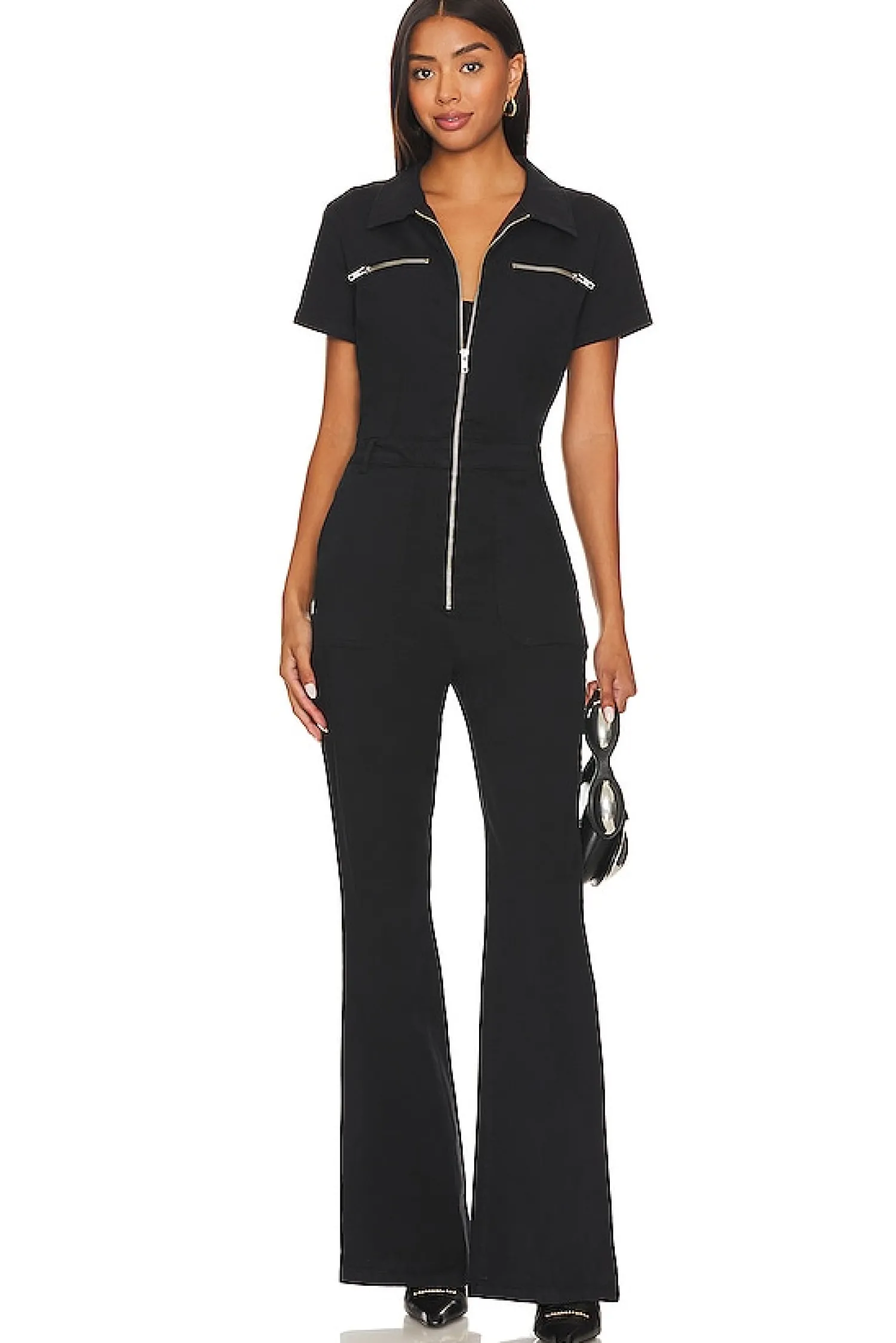 Women PISTOLA Jumpsuits>Martina Short Sleeve Flare Jumpsuit