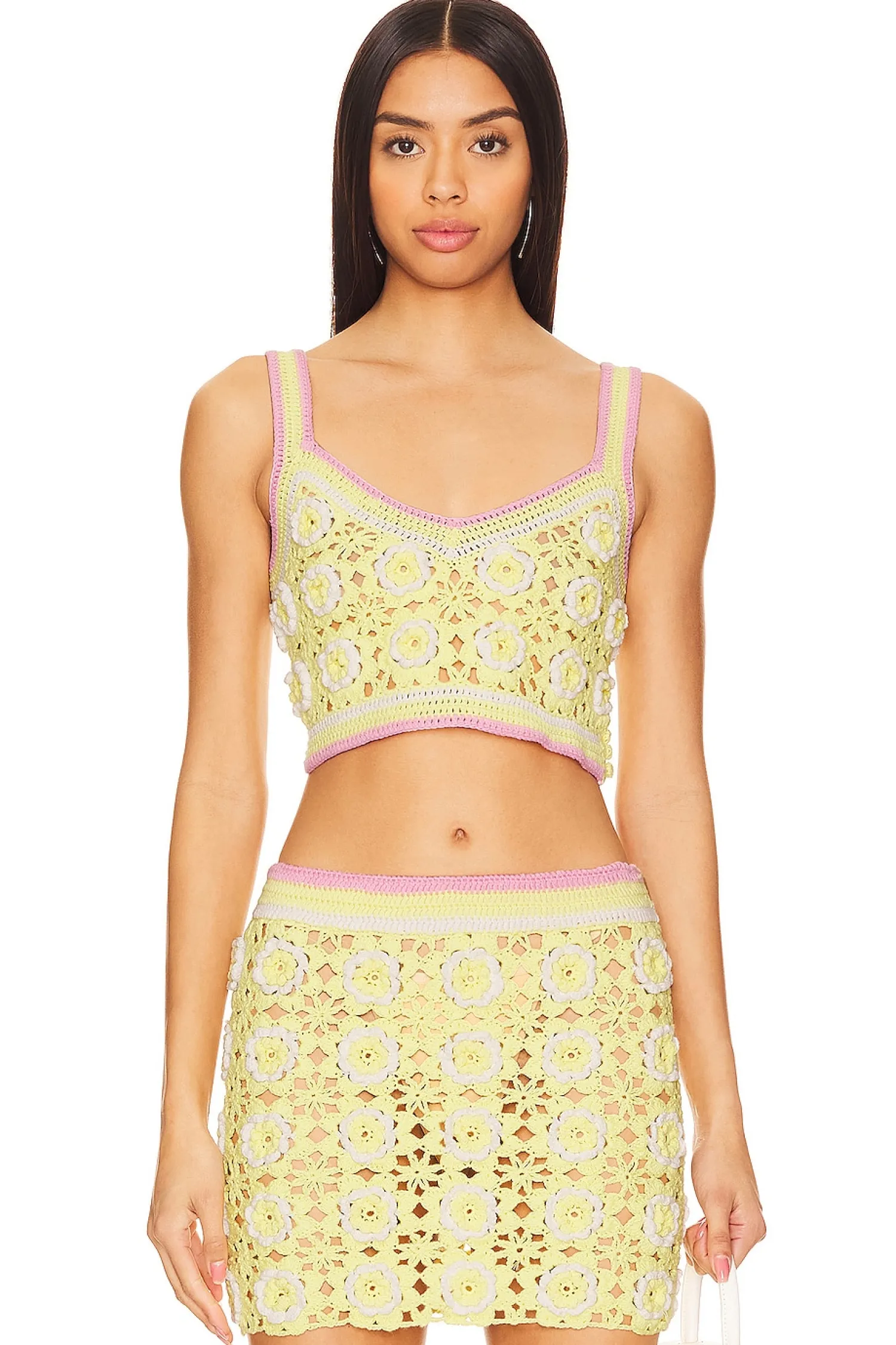 Women Lovers and Friends Matching Sets>Meadow Crochet Top