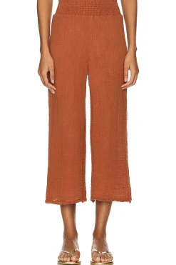 Women Michael Stars Pants>Medina Smocked Waist Cropped Pant