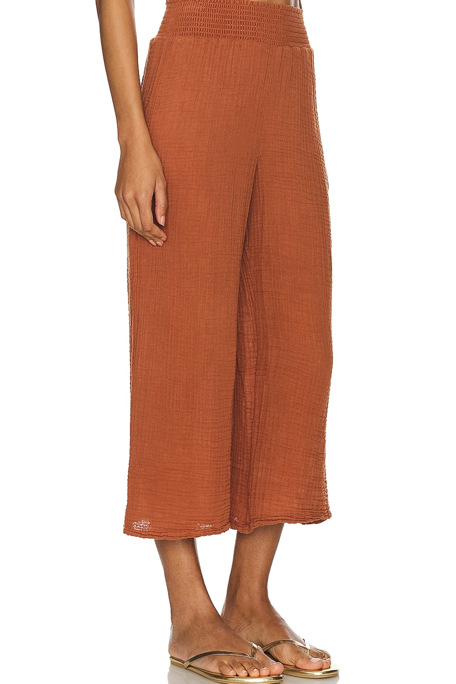 Women Michael Stars Pants>Medina Smocked Waist Cropped Pant