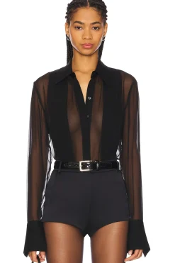 Women SANS FAFF Matching Sets>Meghan Panelled Silk Blouse