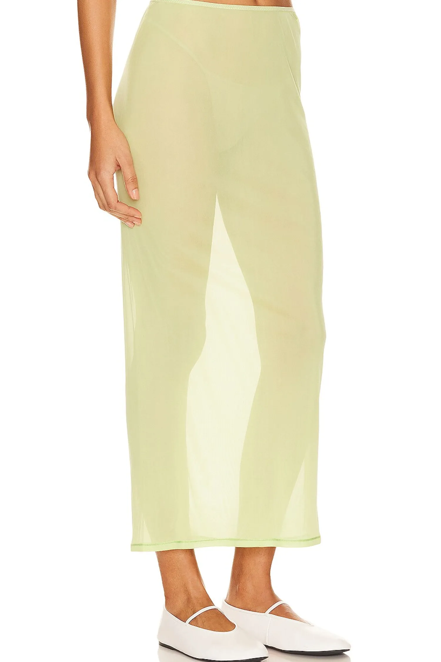 Women GRLFRND Matching Sets>Mesh Midi Skirt