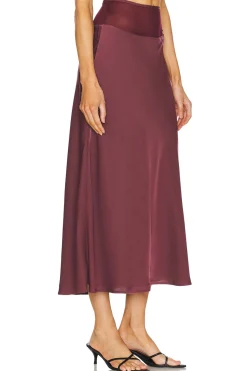 Women WeWoreWhat Matching Sets>Midi Chiffon Cutout Skirt
