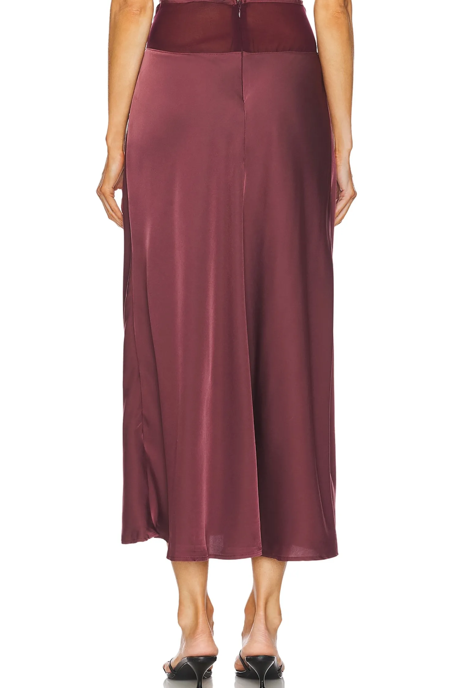 Women WeWoreWhat Matching Sets>Midi Chiffon Cutout Skirt