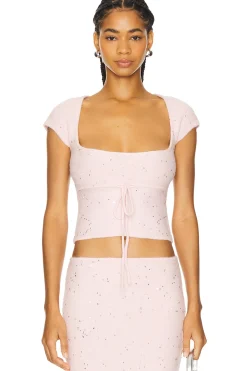 Women GUIZIO Matching Sets>Miki Sequin Knit Top