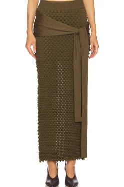 Women CHET LO Matching Sets>Mini Spike Wrap Skirt