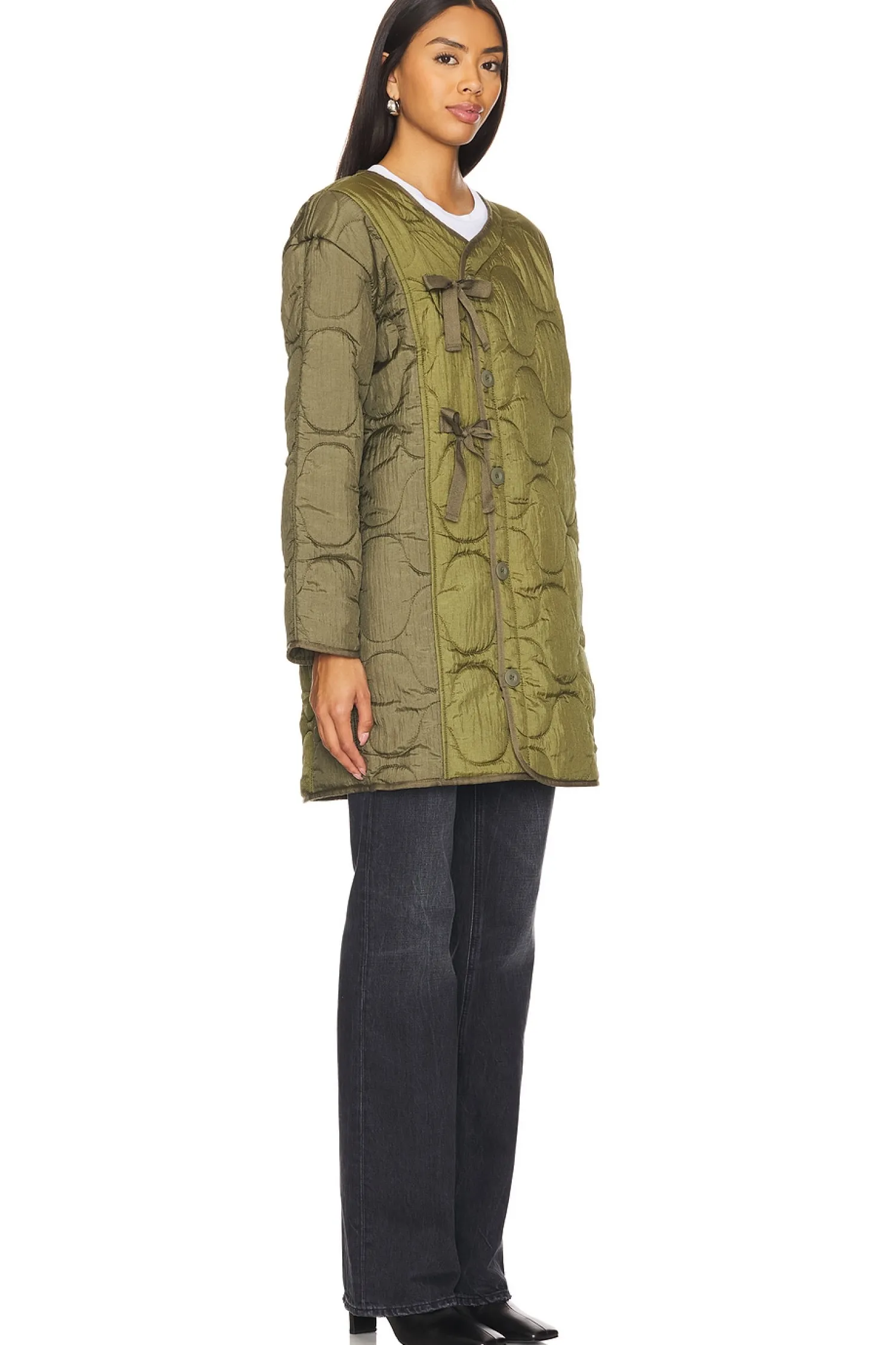 Women ALPHA INDUSTRIES Jackets & Coats>Mixed Media Long Liner