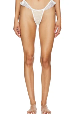 Women Only Hearts Lingerie & Sleepwear>Nothing But Net Ruffle Thong